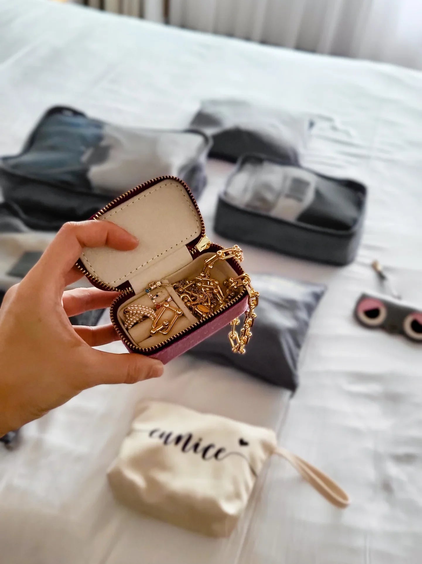 Vegan Leather Jewellery Case