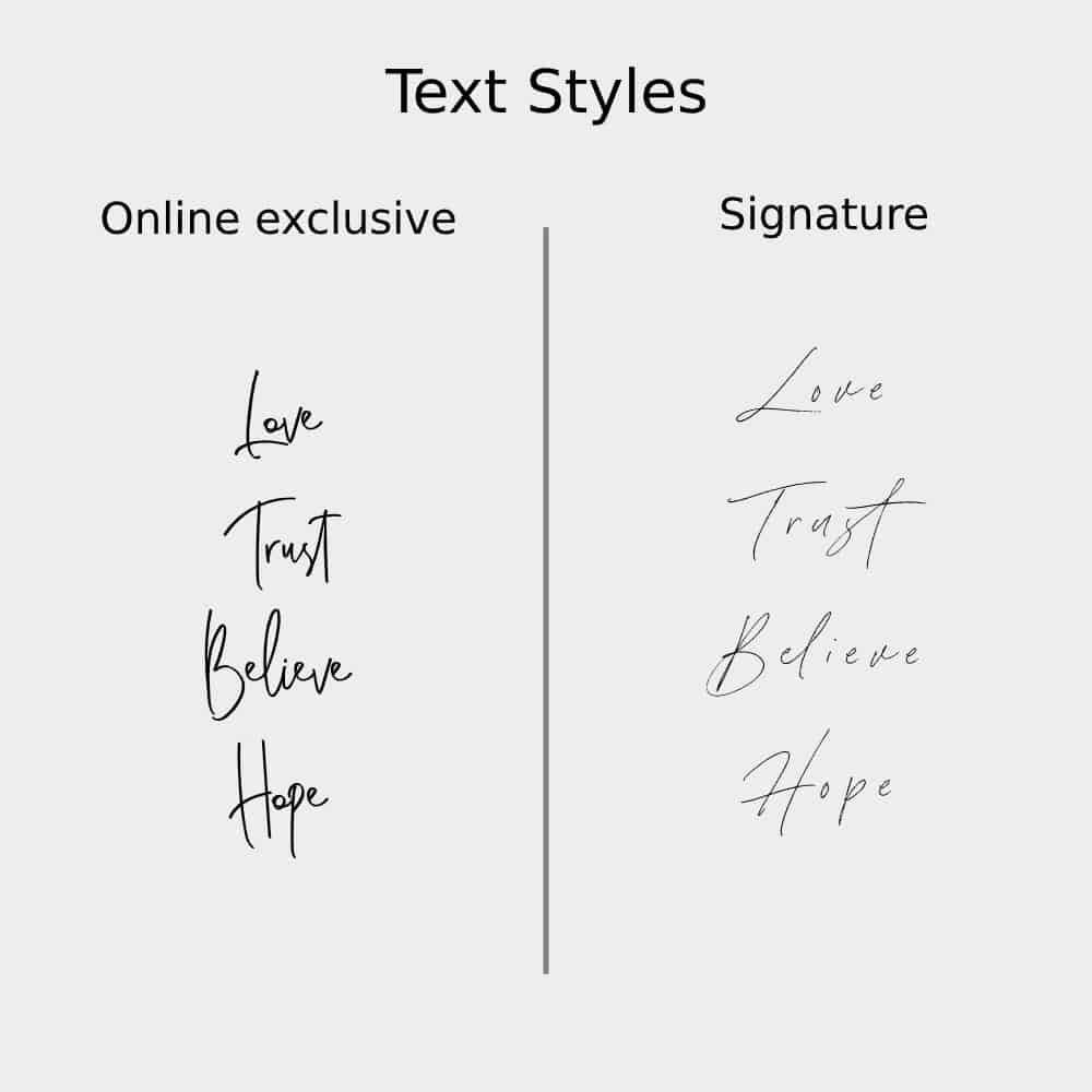 Font styles