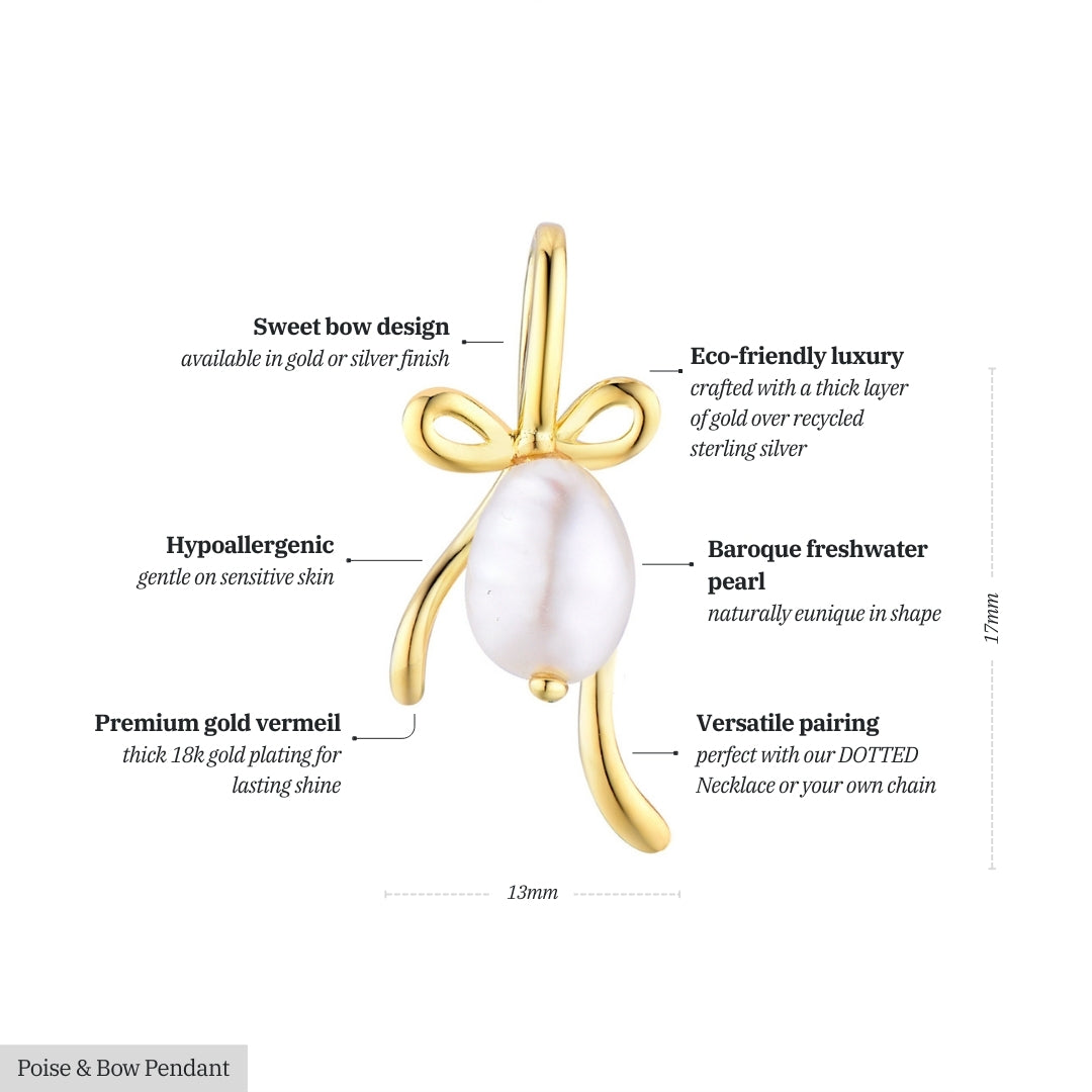 Poise & Bow Pendant