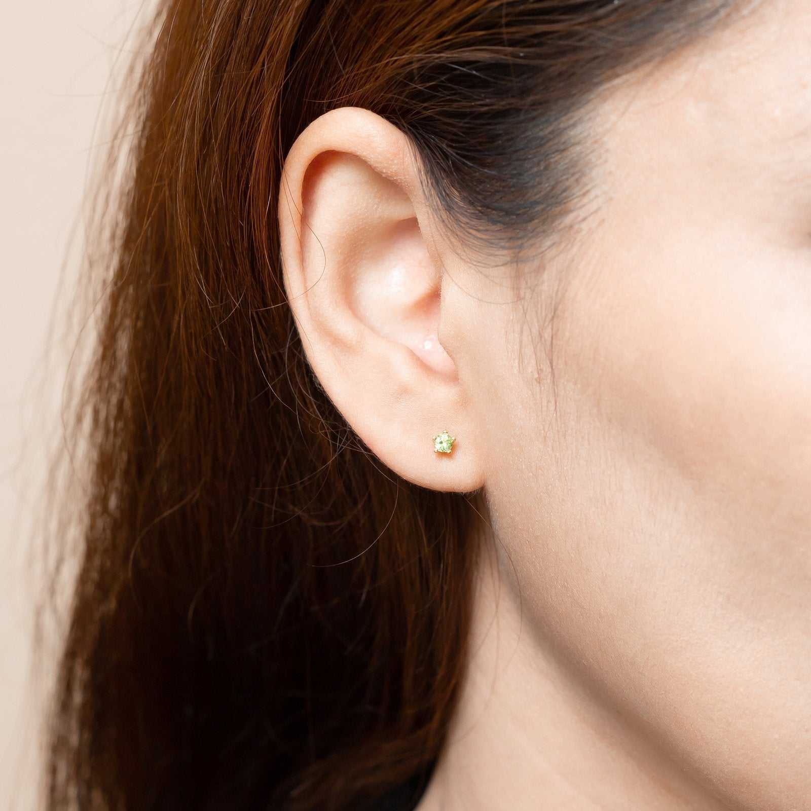 August Birthstone Ear Studs