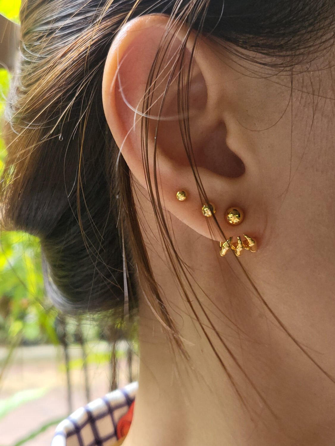 Round Harmony Ear Studs