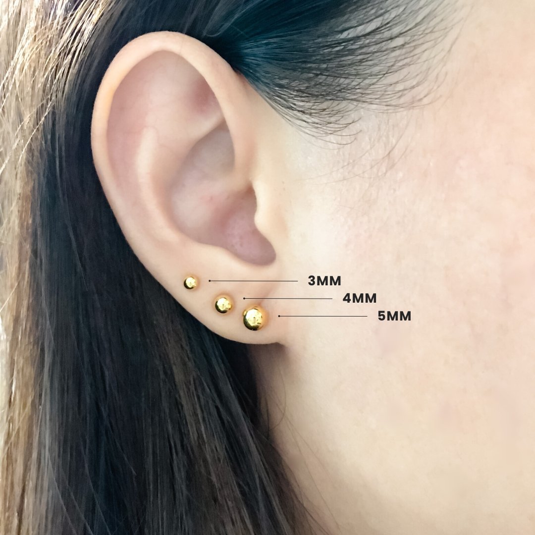 Round Harmony Ear Studs