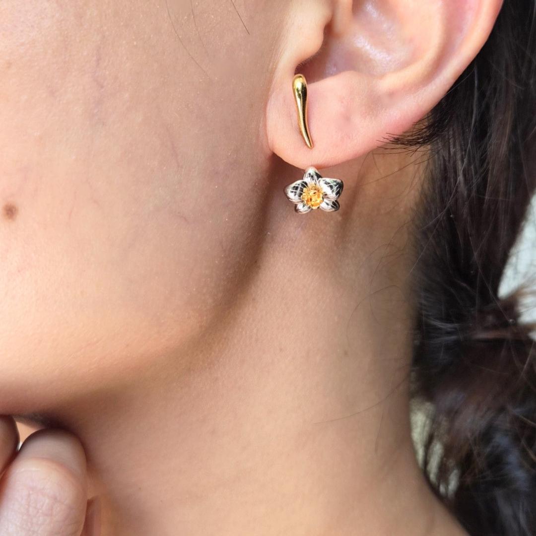 Seren Orchid Ear Charms