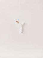 Faux Pearl Initial Pendant