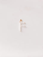 Faux Pearl Initial Pendant