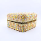 Med. Tweed Jewellery Case w/ mirror