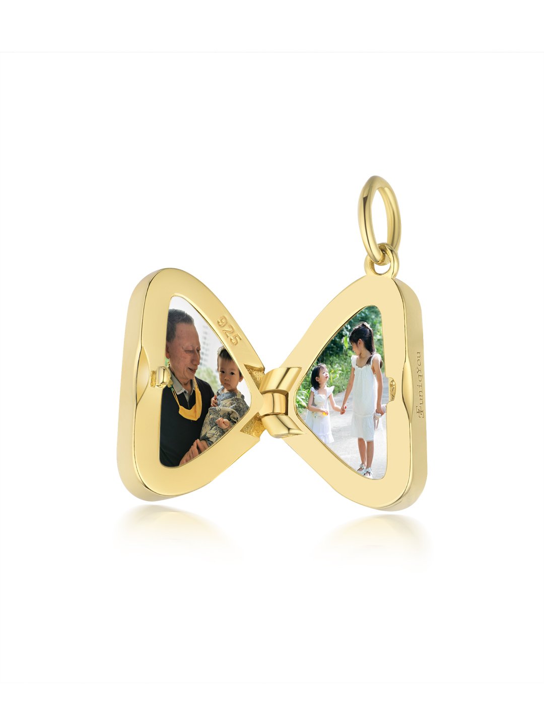 Salamis Wing Locket - Initial (opt)