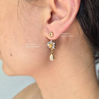 Seren Orchid Ear Charms