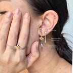 Seren Orchid Ear Charms