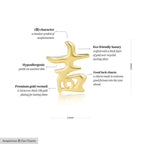 Auspicious 吉 Ear Charm