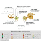 June Birthstone Ear Studs