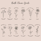 Mother-of-Pearl Birth Flower Pendant