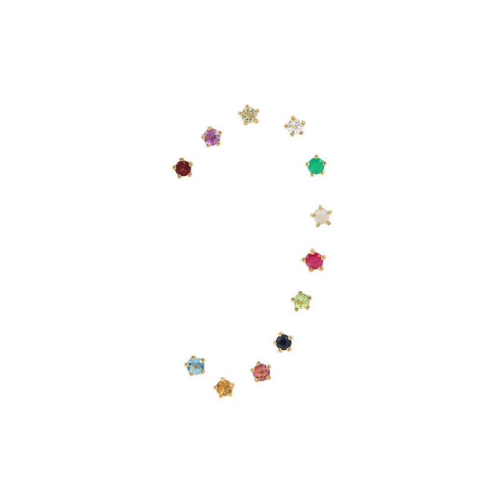 Birthstone Ear Studs