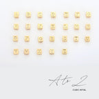 Cube Initial Necklace