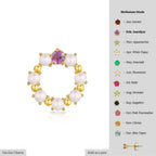 Feb - Amethyst Studs