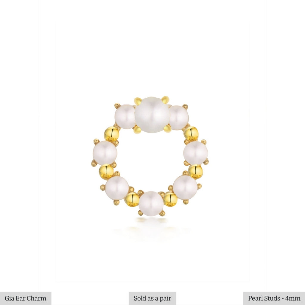 Pearl Studs - 4mm