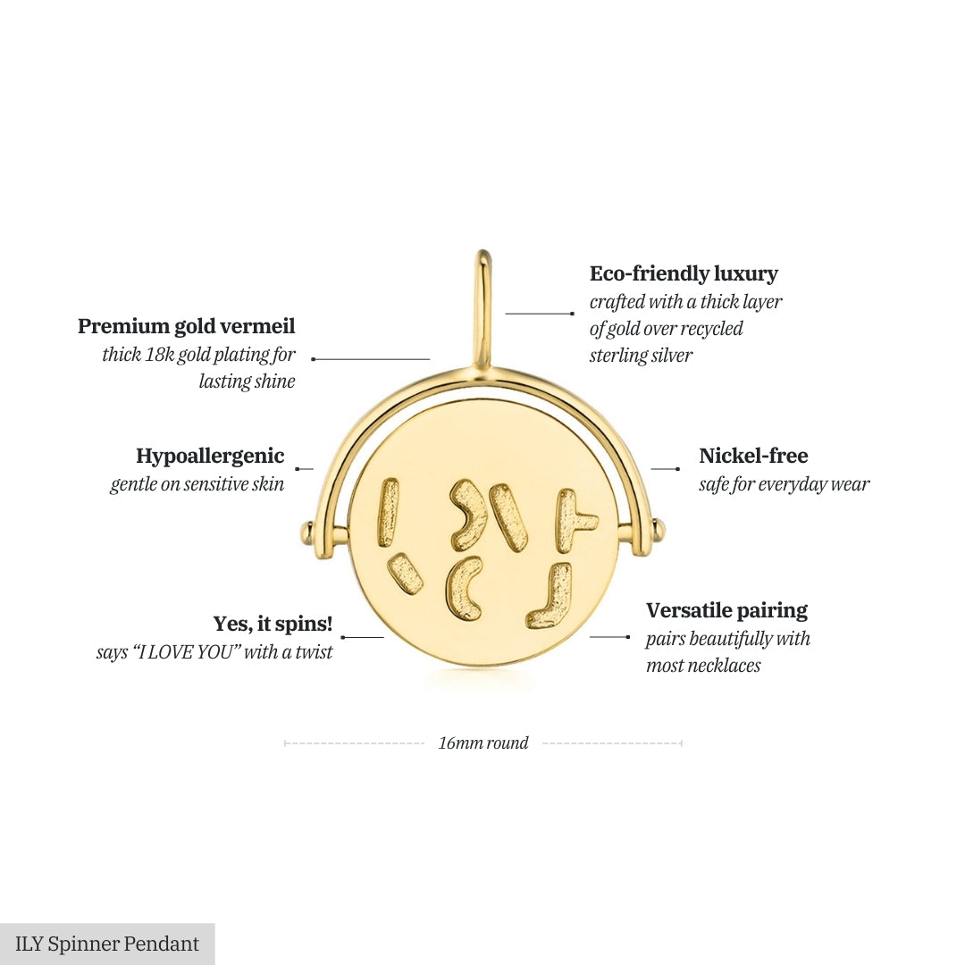 ILY Spinner Pendant