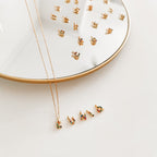 Mini Rainbow Initial Necklace