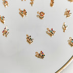 Mini Rainbow Initial Necklace