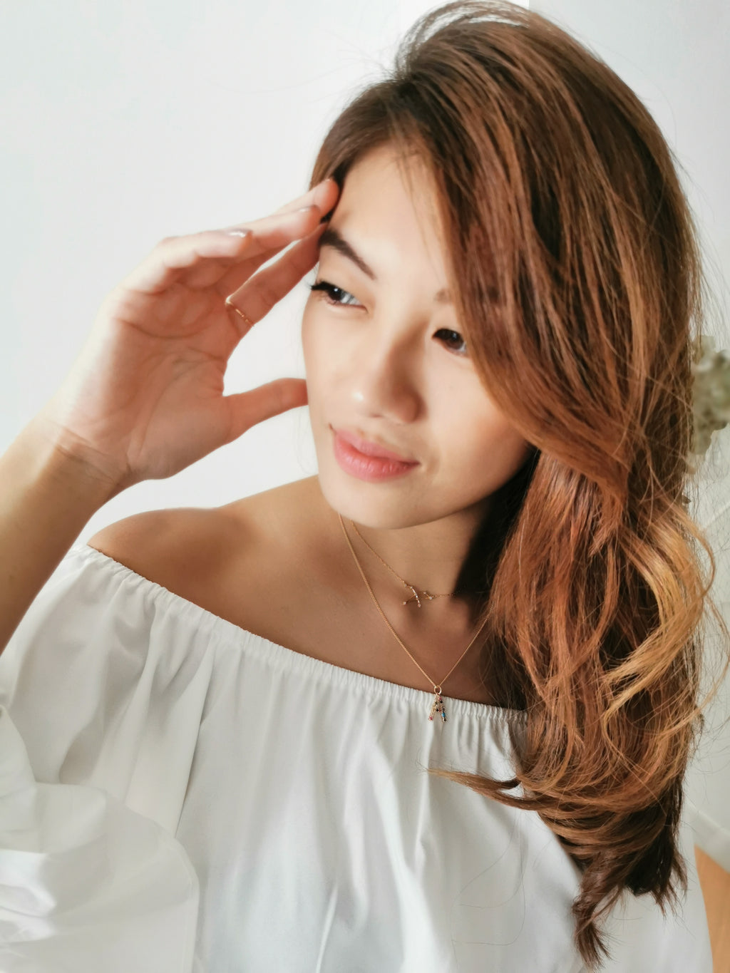 Rainbow Initial Necklace