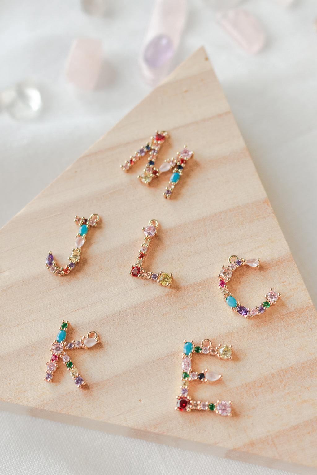 Rainbow Initial Pendant