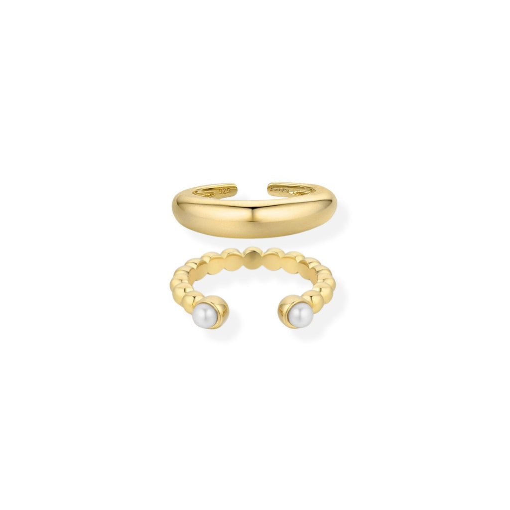 Lumina & Dome Duo Ring Set