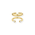 Lumina & Dome Duo Ring Set