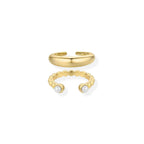 Lumina & Dome Duo Ring Set