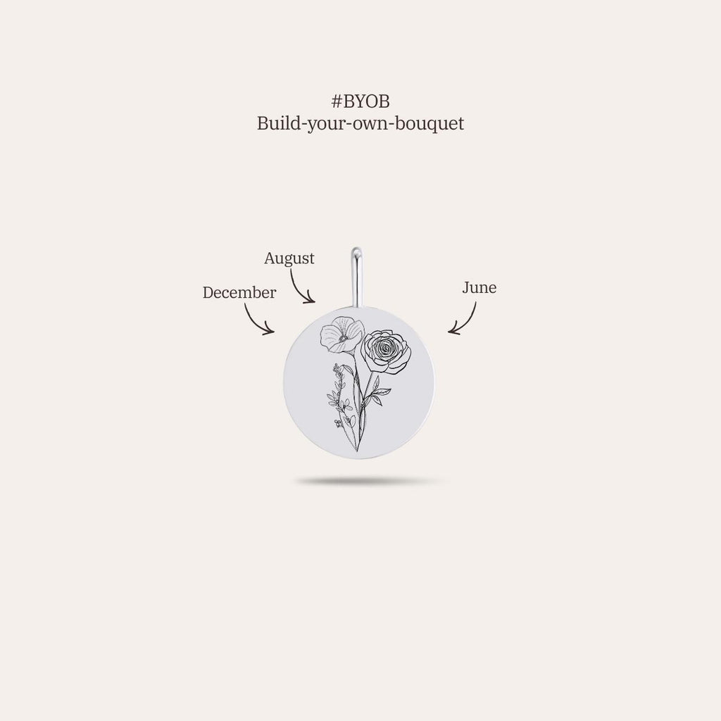 Lykke Coin Charm - Birth Flower
