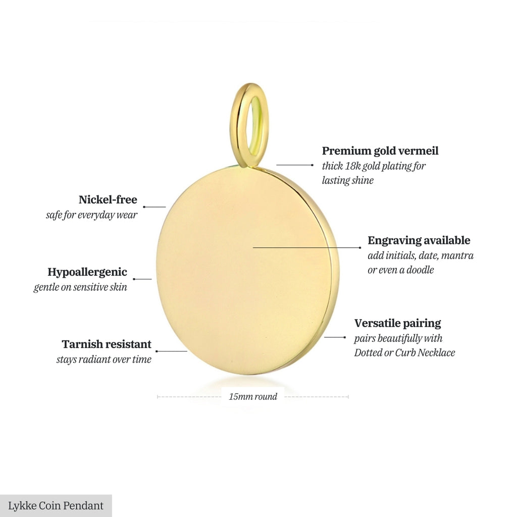 Lykke Coin Pendant - Doodles