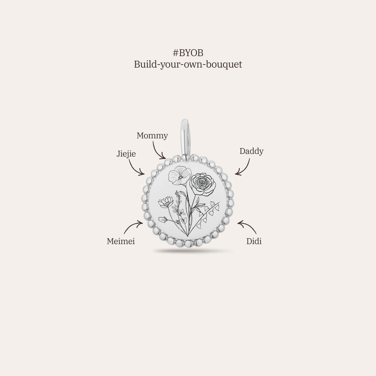 Lykke Sol Charm - Birth Flower