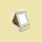Med. Tweed Jewellery Case w/ mirror