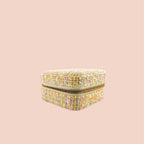 Med. Tweed Jewellery Case w/ mirror