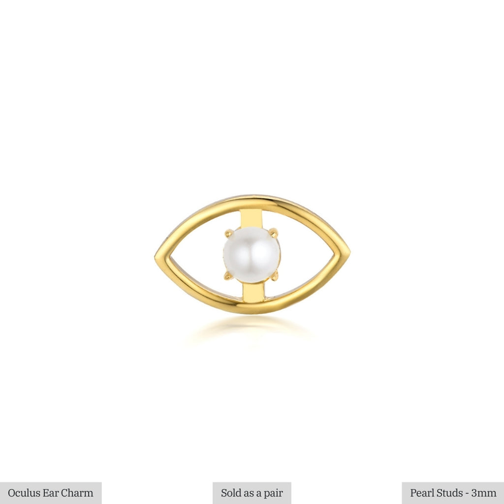 Pearl Studs - 3mm
