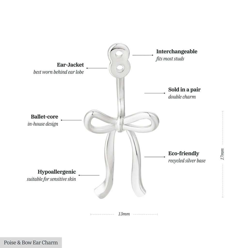 Poise & Bow Ear Charms