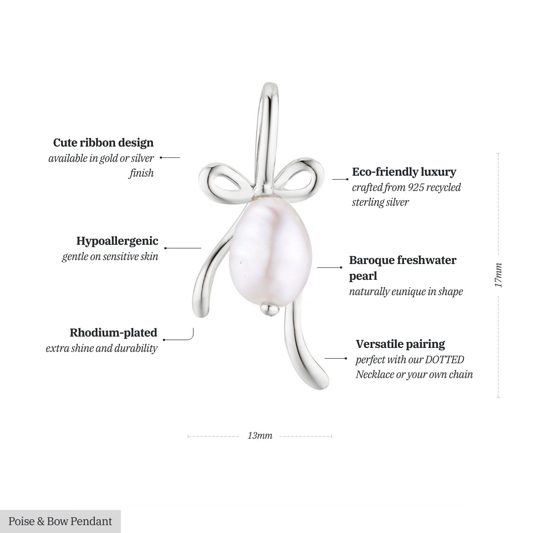 Poise & Bow Pendant
