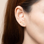 October Birthstone Ear Studs