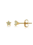 March Birthstone Ear Studs
