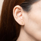 November Birthstone Ear Studs