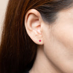 July Birthstone Ear Studs