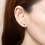 July Birthstone Ear Studs