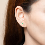 June Birthstone Ear Studs