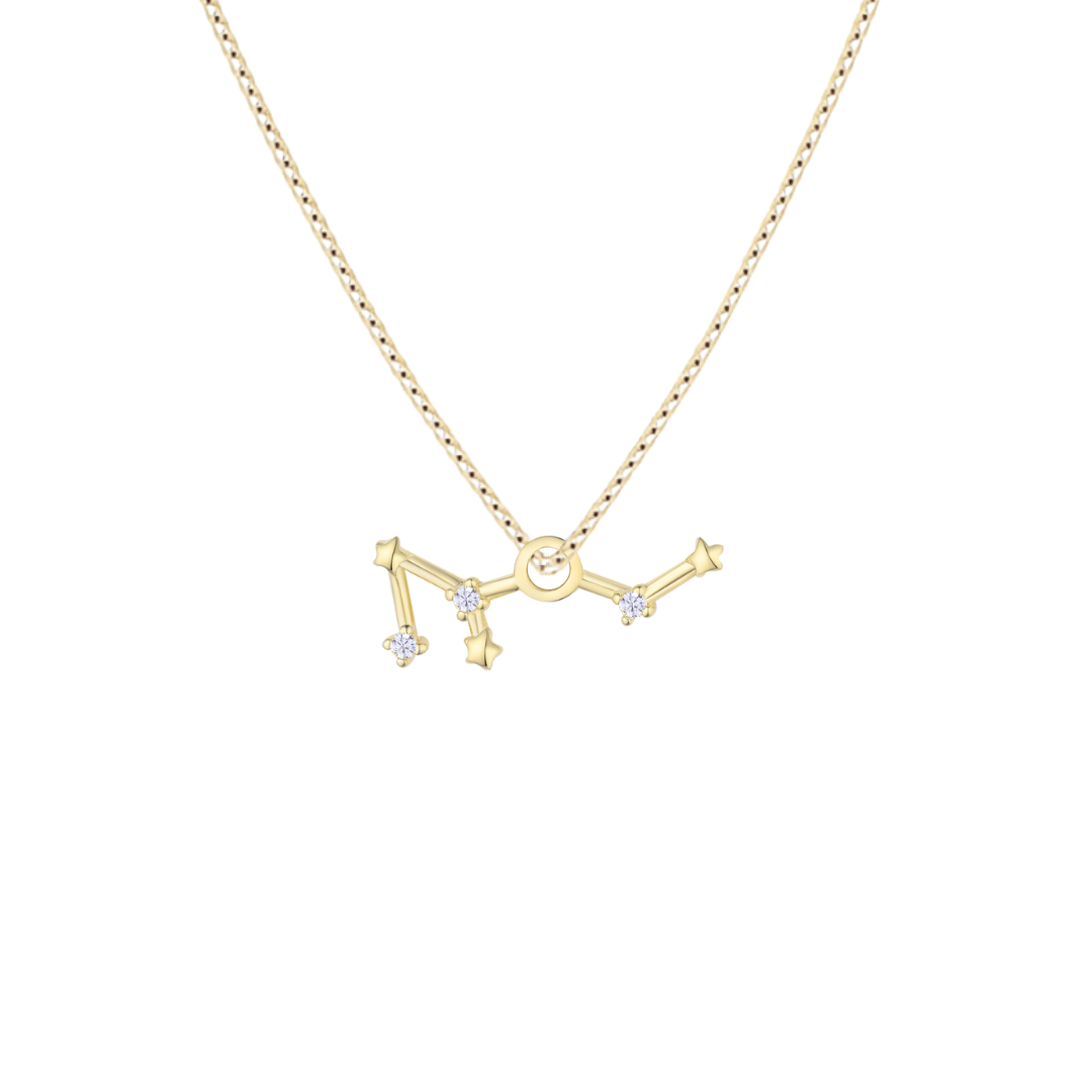 Virgo Star Constellation Necklace