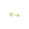 White Topaz Ear Studs