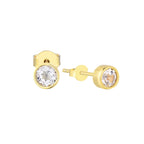 White Topaz Ear Studs