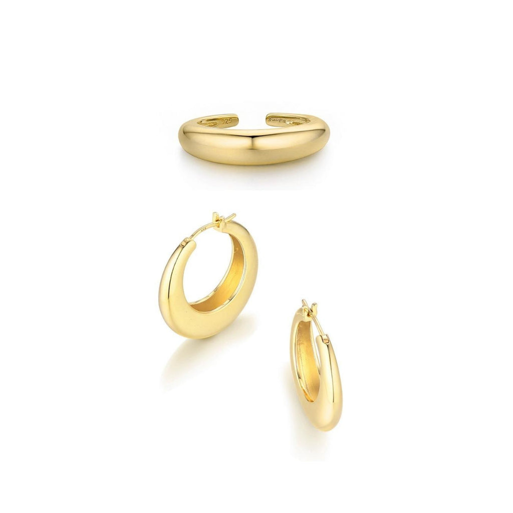 XL Dome Earrings & Ring Set