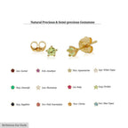 Birthstone Ear Studs