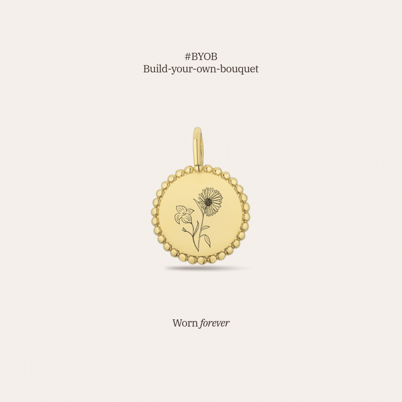 Lykke Sol Charm - Birth Flower