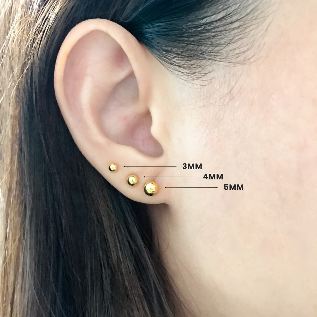 Round Harmony Ear Studs