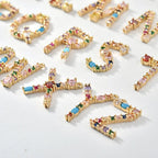 Rainbow Initial Necklace